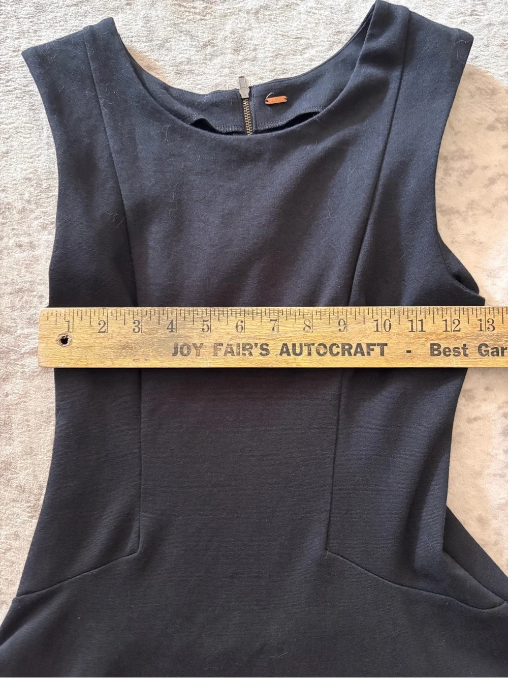 Free People Black Sleeveless Fit-and-Flare Mini Dress